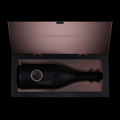 Novikov Designs Coppe Champagne Bottle Glorifier branding and product design Rolans Novikovs