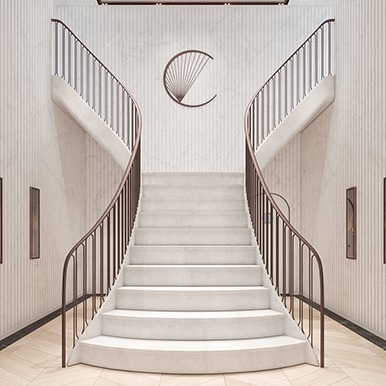 Novikov Designs Coppe Restaurant staircase Rolans Novikovs