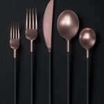 Novikov Designs Coppe Restaurant Cutlery product, identity and branding design Rolans Novikovs
