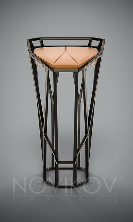 Novikov Designs Octa Bar Stool furniture design Rolans Novikovs