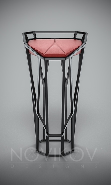 Novikov Designs Octa Bar Stool furniture design Rolans Novikovs