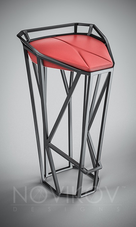 Novikov Designs Octa Bar Stool furniture design Rolans Novikovs